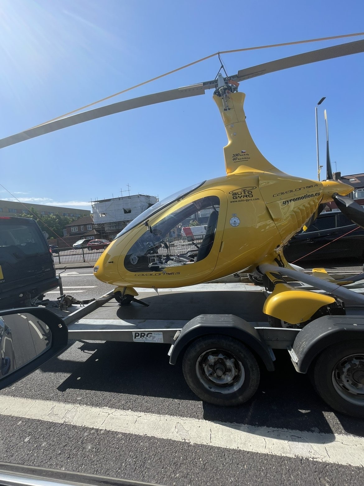 Specialist transport of a gyroplane